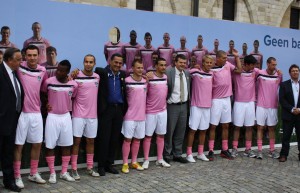 Roze voetballers
